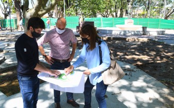 Avanza la obra de renovación de la Plaza Dorrego
