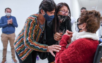 Amelia Suárez, una vecina de 99 años que fue dada de alta de coronavirus en el Hospital Municipal