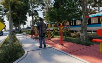 Comenzó la construcción de un nuevo paseo en la calle García Mansilla