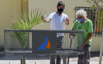 El Municipio colocó cestos de basura en donde se construirá el Parque Fate