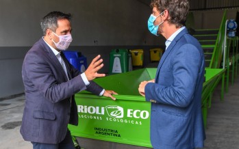 Cabandié entregó máquinas para equipar la planta de residuos sólidos urbanos de nuestra ciudad
