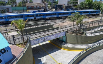Juan Andreotti y Sergio Massa inauguraron el túnel Diego Armando Maradona