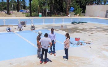 Última etapa de la reforma de la pileta olímpica del Poli N°3