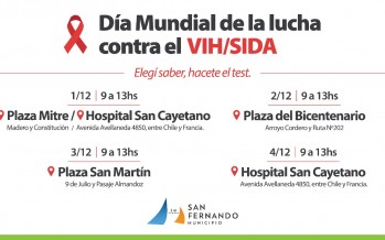 Actividades en nuestra ciudad por el Día Mundial de la Lucha contra el VIH