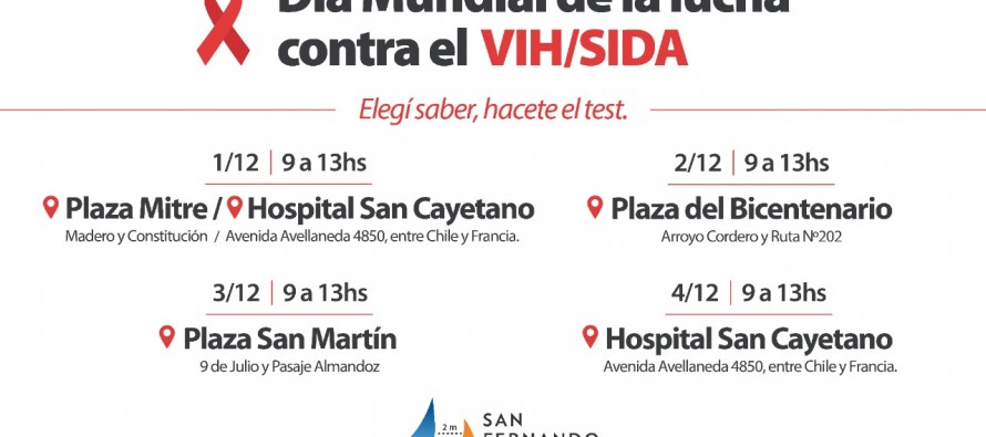 Actividades en nuestra ciudad por el Día Mundial de la Lucha contra el VIH