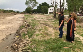 Alex Campbell y Agustina Ciarletta recorrieron el zanjón FATE y visitaron el Rotary Club San Fernando