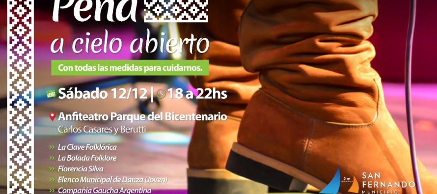 Peña a cielo abierto en el Parque del Bicentenario