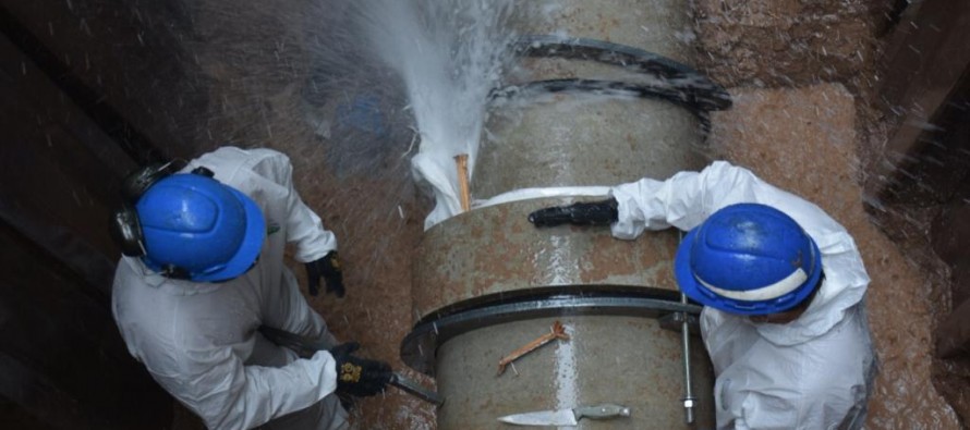 AySA finalizó la reparación de un caño maestro en Lavalle y Arenales