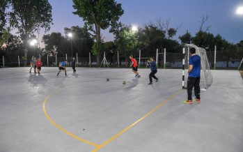 El polideportivo N°3 estrenó nuevo playón multideporte