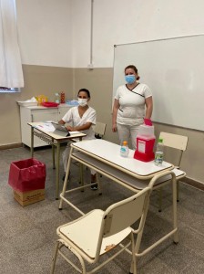Operativo de vacunación Escuela 1