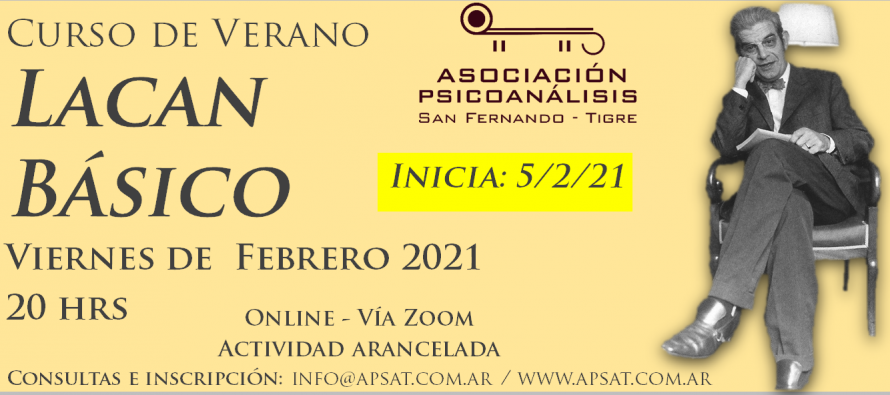 Curso de verano de la APSaT: “Lacan básico”
