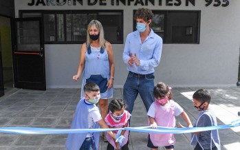 Se inauguró el renovado Jardín Nº933 del barrio Amor y Corazón