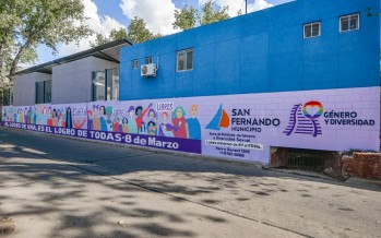 En el Día Internacional de la Mujer se presentó un mural en la Estación de Virreyes