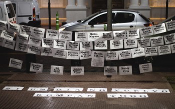 Cómo fue el encuentro en la Plaza Mitre por una reforma judicial feminista