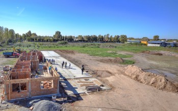 Paraná y Maipú: avanza la obra del nuevo Centro de Servicios y Espacios Públicos