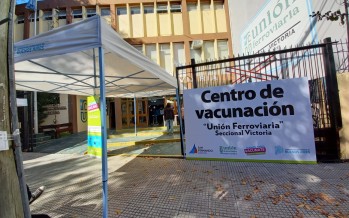 Comenzó a funcionar el nuevo centro de vacunación en la Unión Ferroviaria
