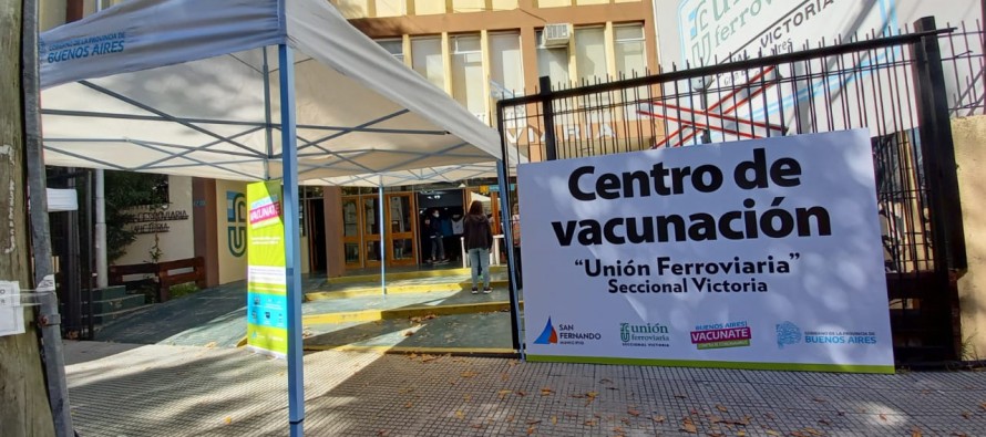 Comenzó a funcionar el nuevo centro de vacunación en la Unión Ferroviaria