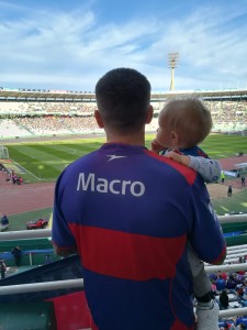 Santi y Pipe en el Kempes