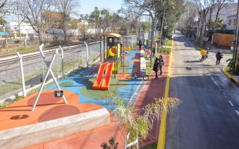 Se inauguró el nuevo paseo aeróbico que une las estaciones de Victoria y Virreyes