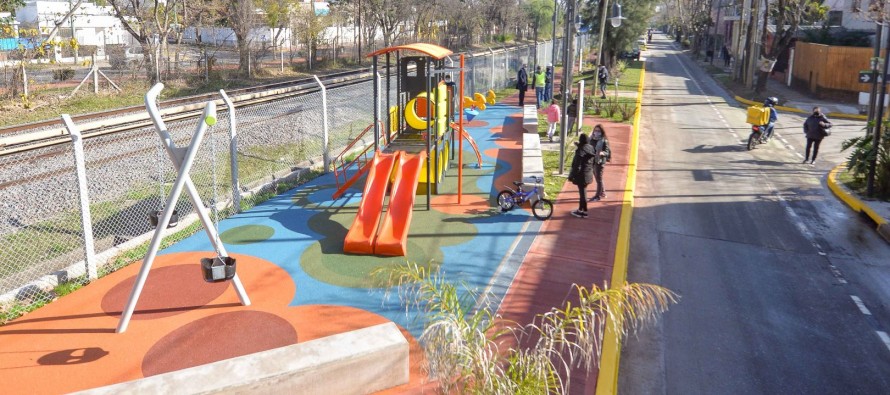 Se inauguró el nuevo paseo aeróbico que une las estaciones de Victoria y Virreyes