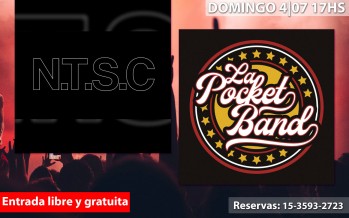 Teatro Martinelli: esta tarde tocarán La Pocket Band y NTSC