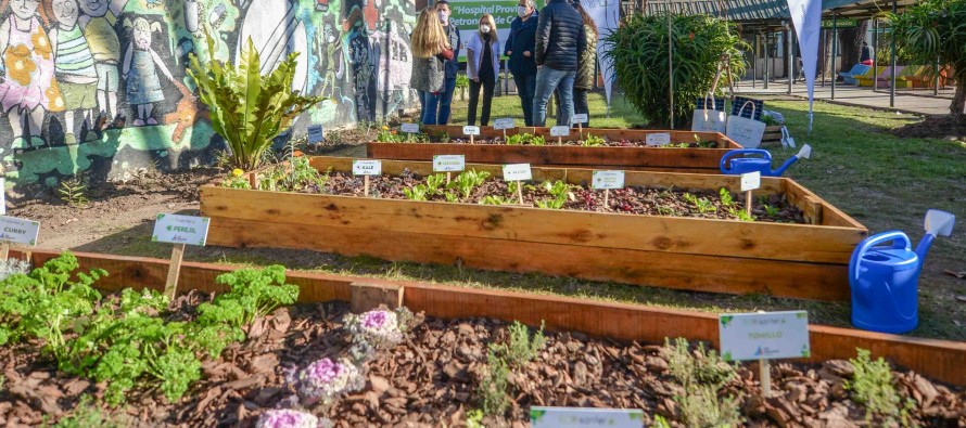 Presentaron una huerta en Hospital Provincial para el servicio de Salud Mental