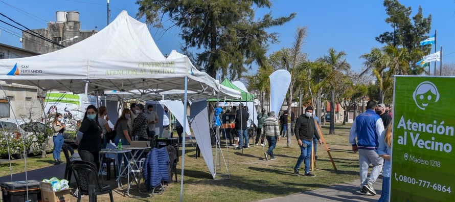 En la plaza Manuel Belgrano se realizó el operativo “El Municipio en tu Barrio”