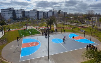 Inauguraron la renovación de la Plaza Infico