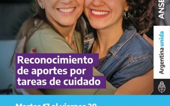 Parque del Bicentenario: operativo de ANSES para el reconocimiento de aportes por tareas de cuidado