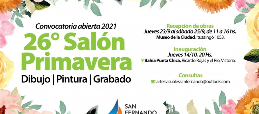 Abierta la convocatoria de artistas para participar de la 26° edición del Salón Primavera
