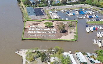 Avanza la obra de ampliación del Parque Náutico con 2 hectáreas recuperadas frente al río