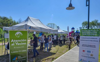 Se llevó a cabo el operativo El Municipio en tu Barrio en el nuevo parque Miguel Cané