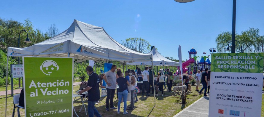 Se llevó a cabo el operativo El Municipio en tu Barrio en el nuevo parque Miguel Cané