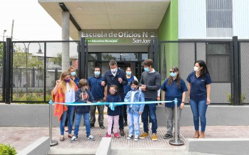 Andreotti y Massa inauguraron la Escuela de Oficios N°2 del barrio San Jorge