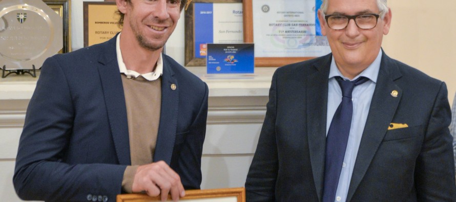 Juan Andreotti fue distinguido como Socio Honorario del Rotary Club San Fernando
