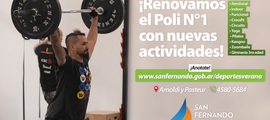 Inició la inscripción online para actividades del nuevo gimnasio del Poli 1