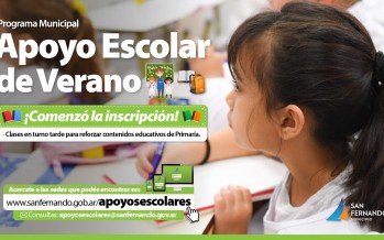 Comenzó la inscripción para los apoyos escolares de verano