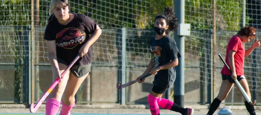 El hockey, un deporte que crece en los polideportivos
