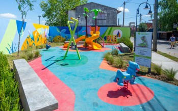 Se inauguró la nueva Plaza Memoria y Corazón del barrio San Jorge