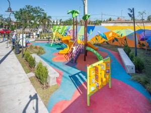 Plaza Memoria y Corazón barrio San Jorge
