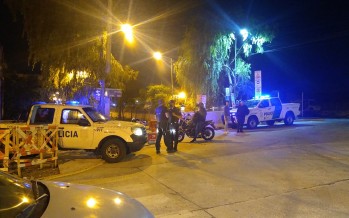 Operativo de seguridad en el nuevo cruce vehicular y peatonal de Urcola y Malvinas Argentinas