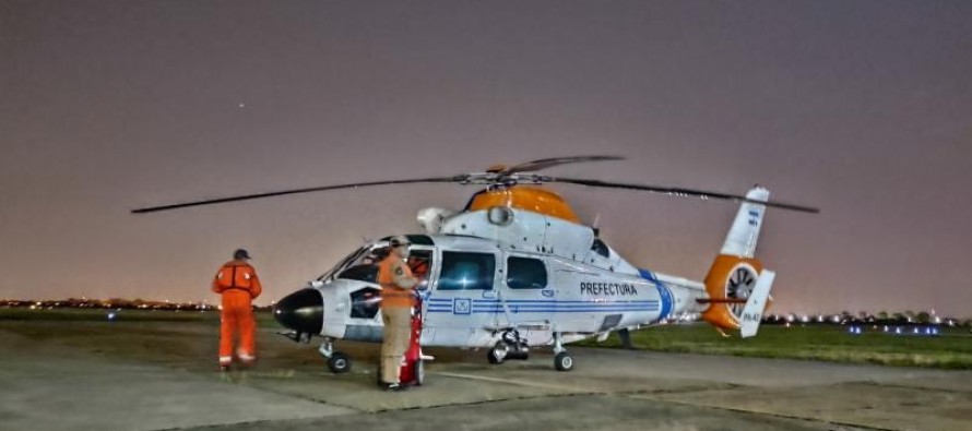 Trasladaron de urgencia en helicóptero al Hospital Cordero a un adolescente de la Isla Martín García