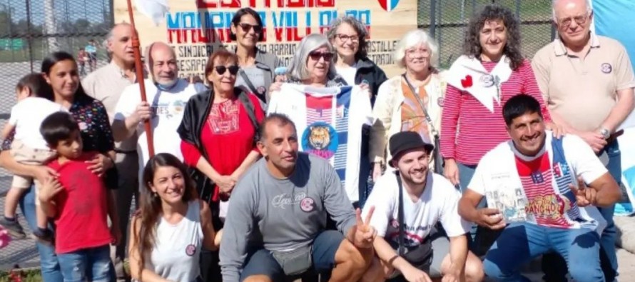 Homenaje del Club 8 de Octubre a un trabajador desaparecido