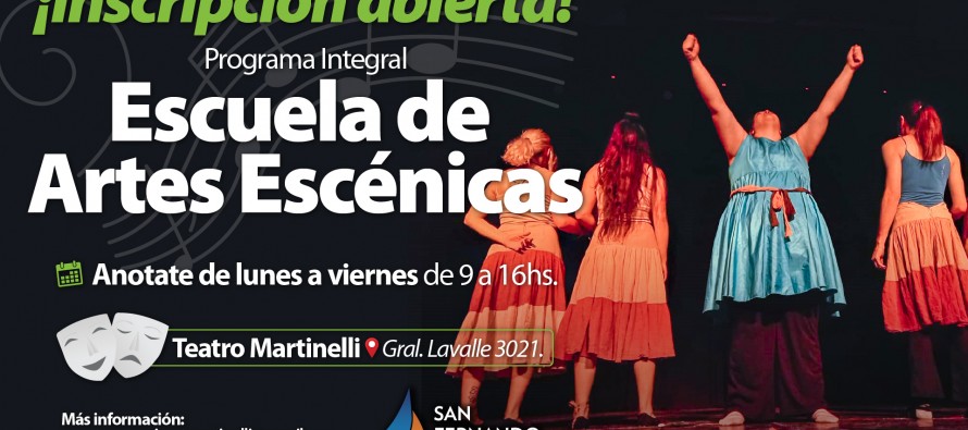 El Teatro Martinelli abrió la inscripción para su Escuela de Artes Escénicas