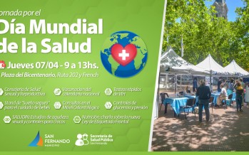 Controles médicos y charlas por el “Día Mundial de la Salud” en la Plaza del Bicentenario