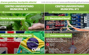 Comenzó la inscripción a cursos gratuitos del Centro Universitario Municipal