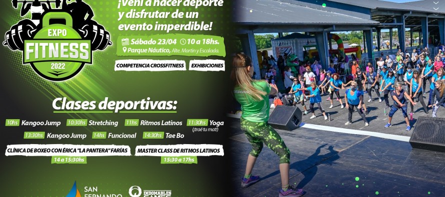 Este sábado llega la “Expo Fitness 2022” al Parque Náutico
