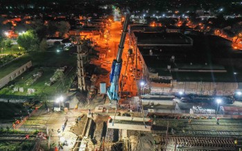 Se montaron los puentes del túnel de la Av. Sobremonte y comienza la excavación