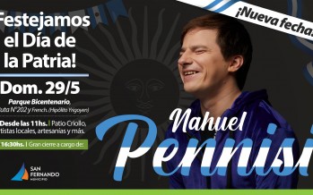 El show de Nahuel Pennisi se reprograma para el domingo 29 de mayo