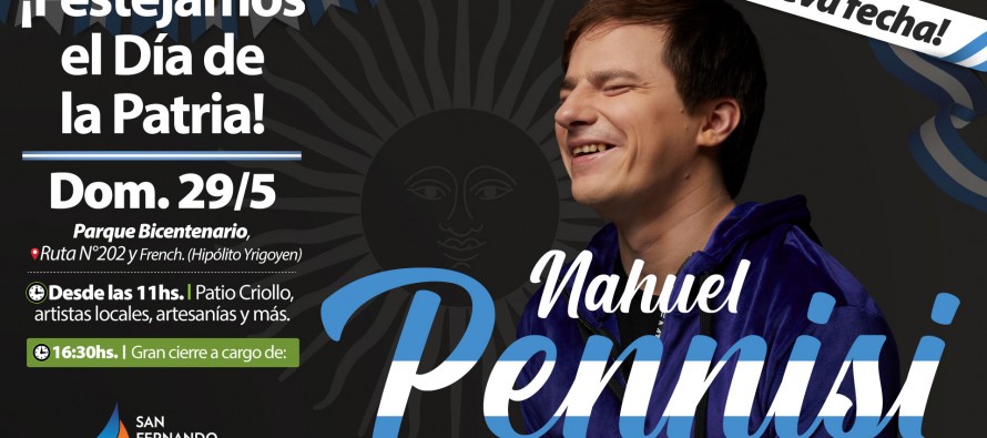 El show de Nahuel Pennisi se reprograma para el domingo 29 de mayo